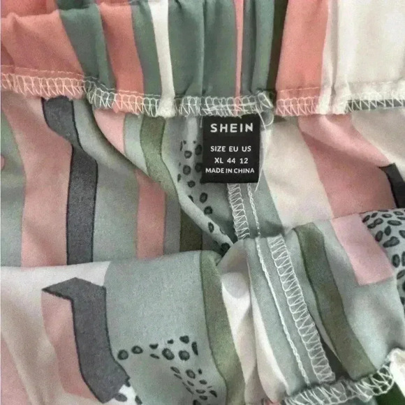 Striped Paperbag Waist Shorts with Tie Belt - Multicolor - Picture 8 of 10